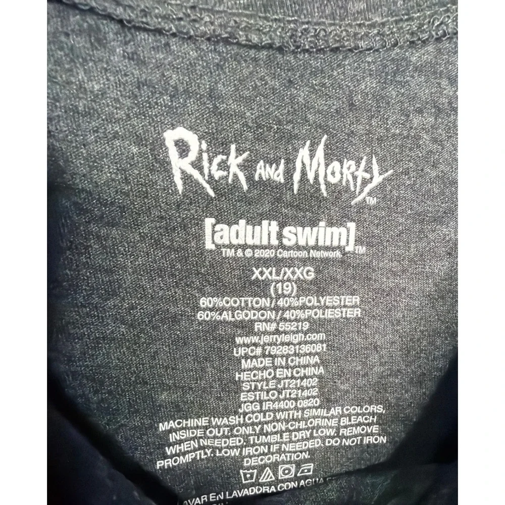 Rick and Morty Adult Swim Lounge Bundle Size XXL & M Blue & Gray Graphic Comfy
